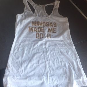 🍾🥂Mimosas made me do it tank 🥂🍾